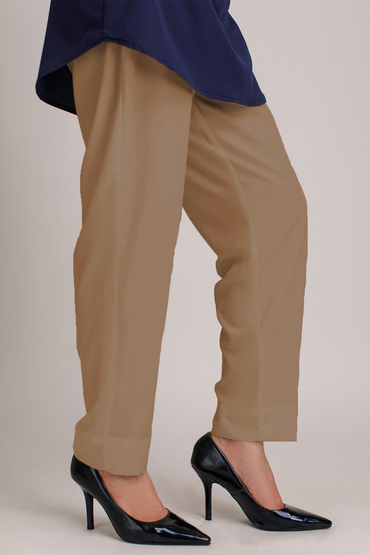 Pastel Brown Trouser - Peach Republic