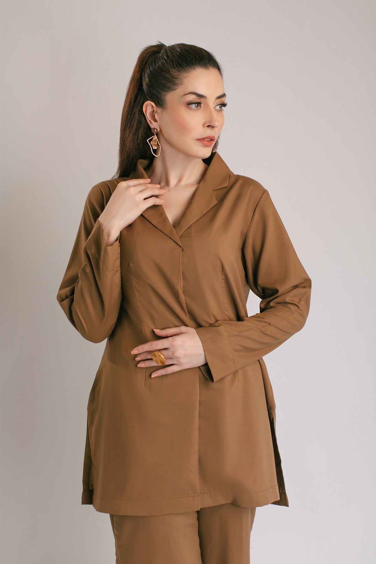 Pastel Brown Tunic - 02 - Peach Republic