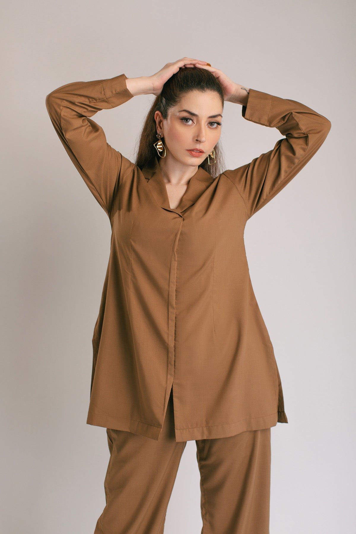 Pastel Brown Tunic - 02 - Peach Republic