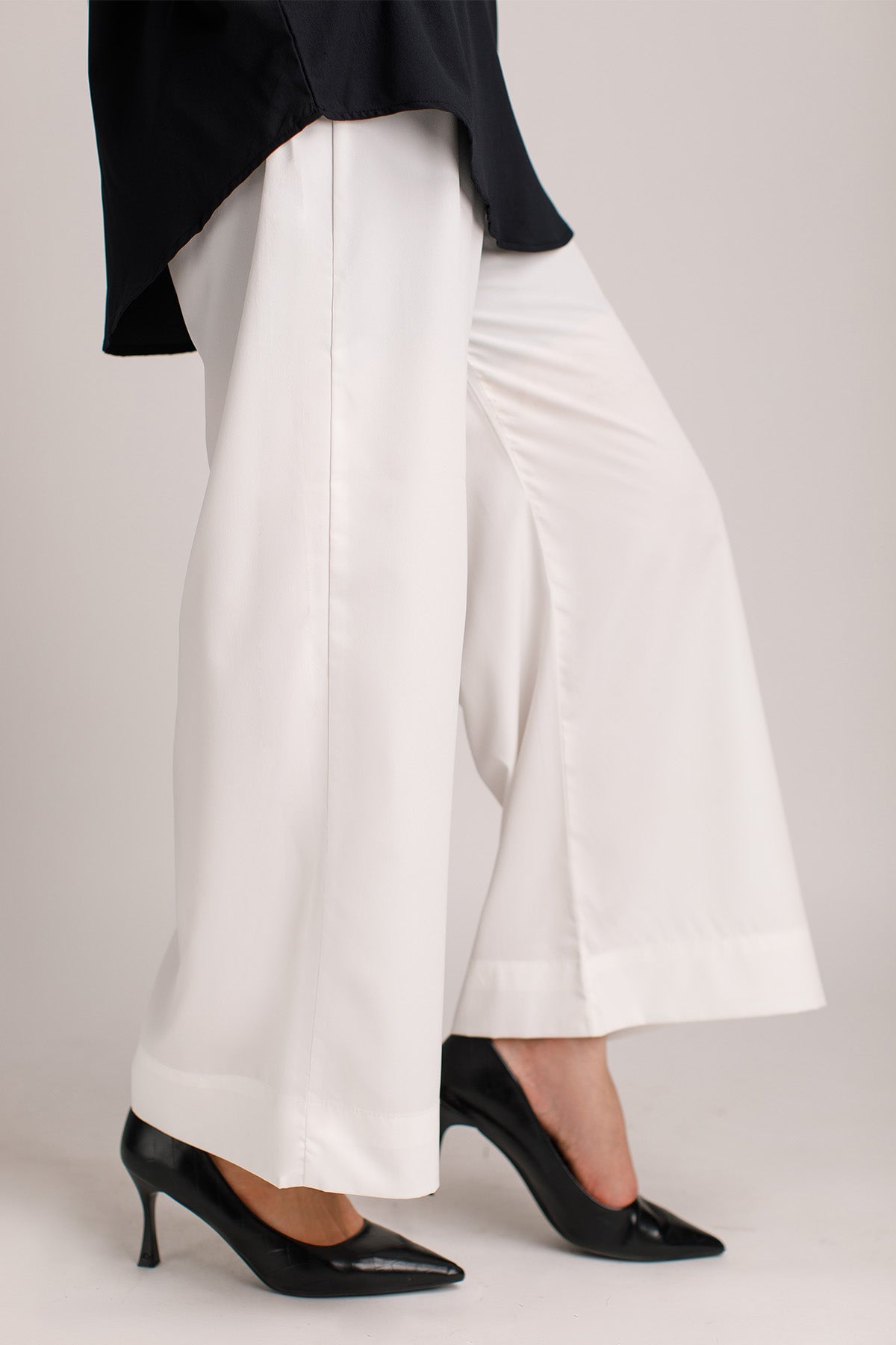 Plain White Trouser - 01 - Peach Republic