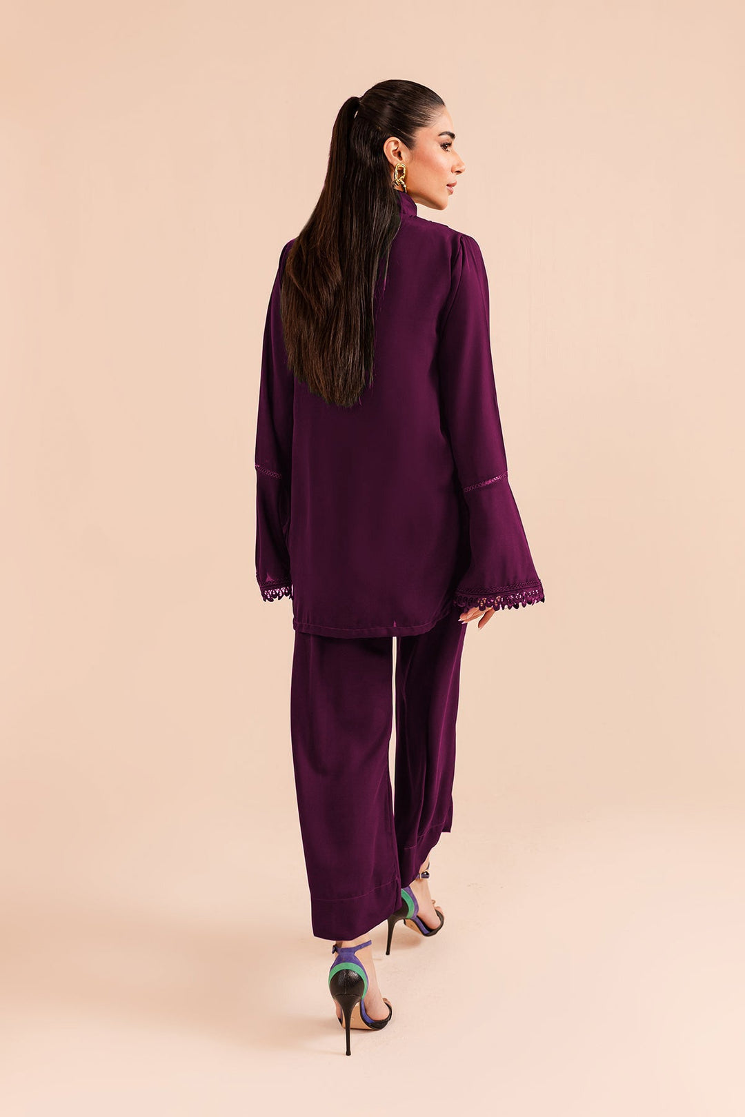 Plum Lace Dress - Peach Republic