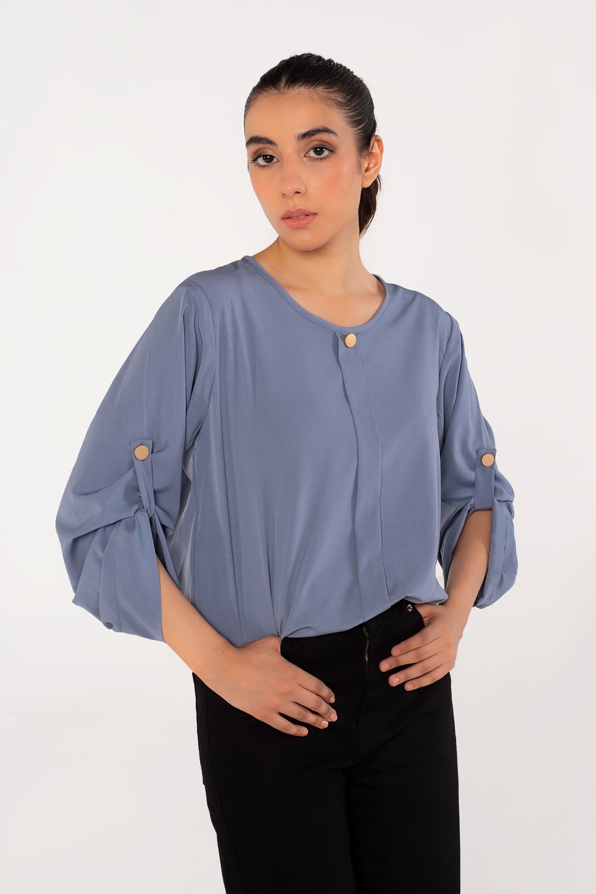 Powder Blue Top - 01 - Peach Republic