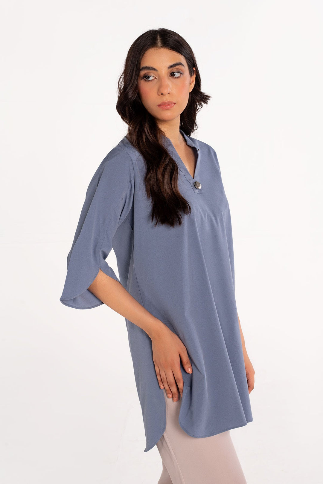 Powder Blue Top - Peach Republic
