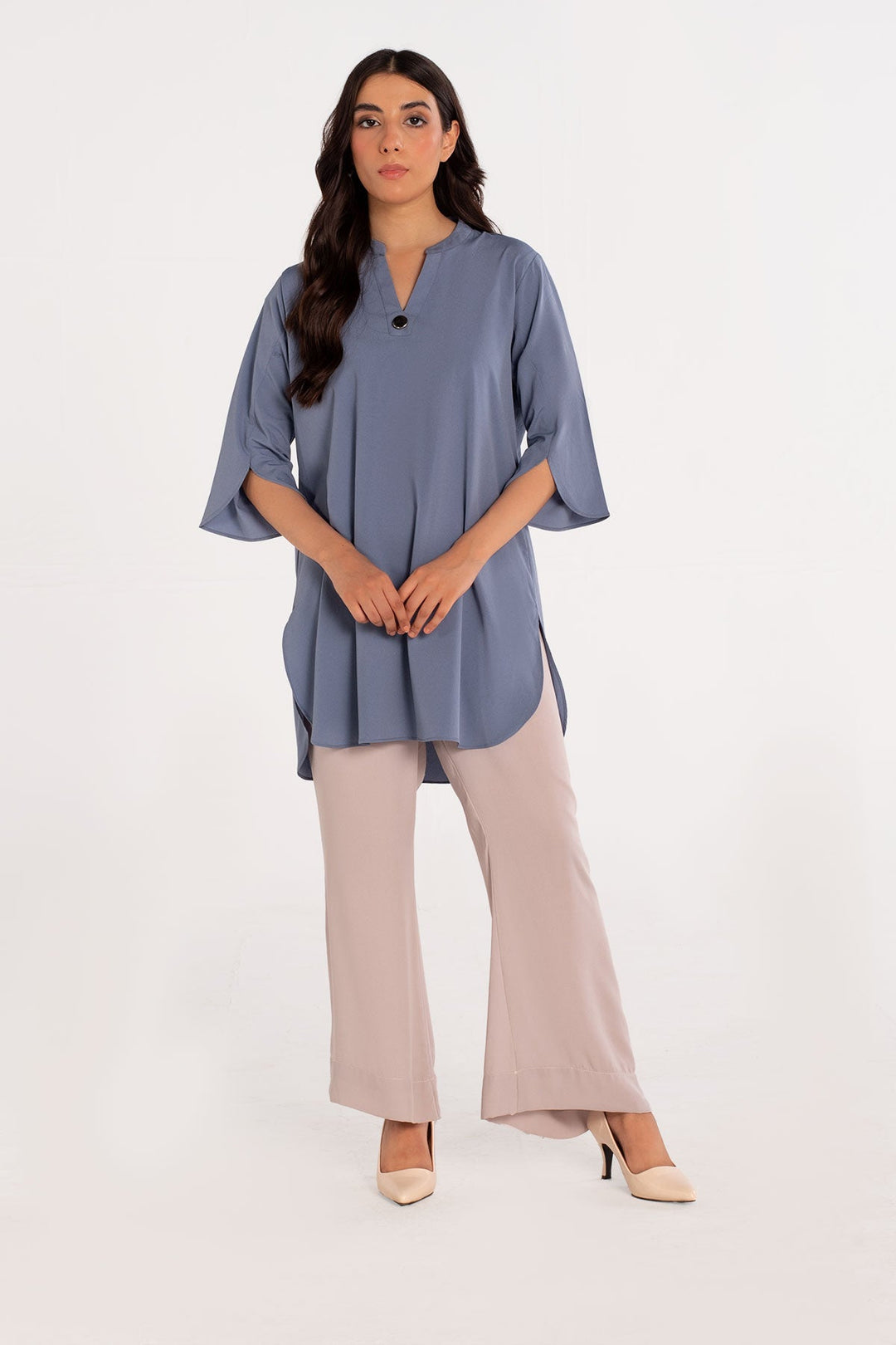 Powder Blue Top - Peach Republic
