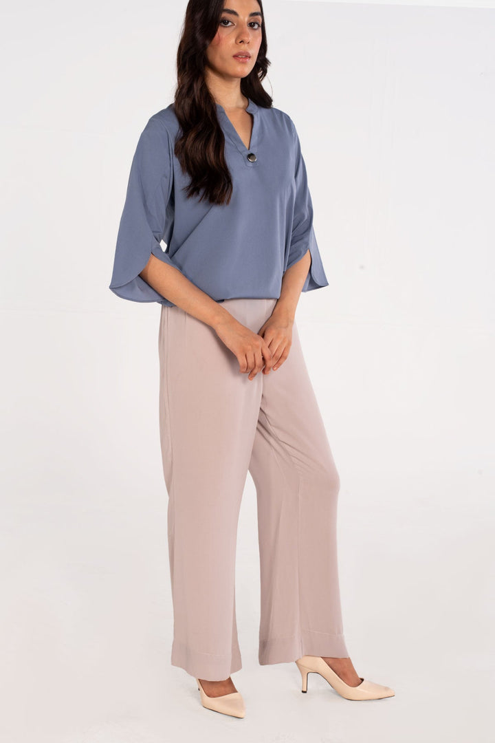 Powder Blue Top - Peach Republic