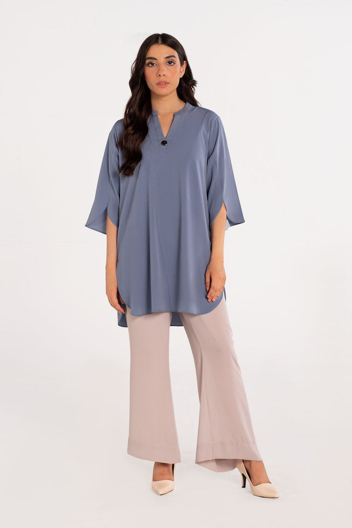 Powder Blue Top - Peach Republic