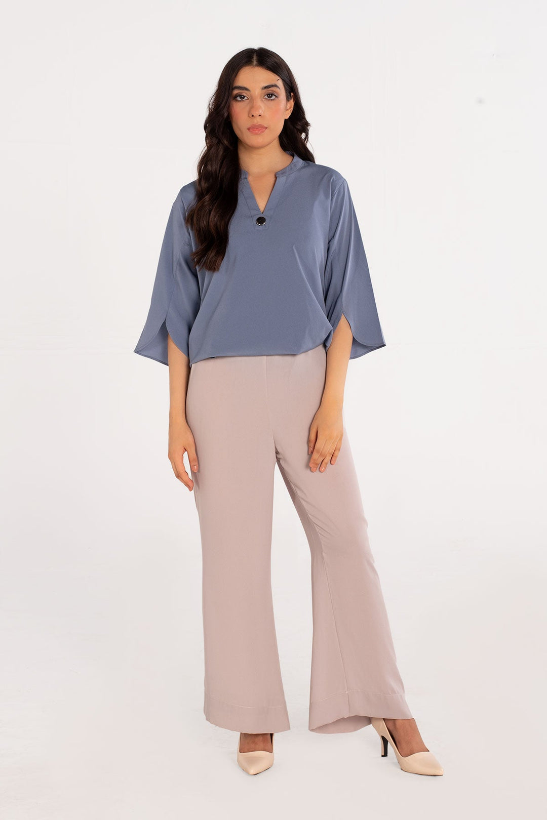 Powder Blue Top - Peach Republic