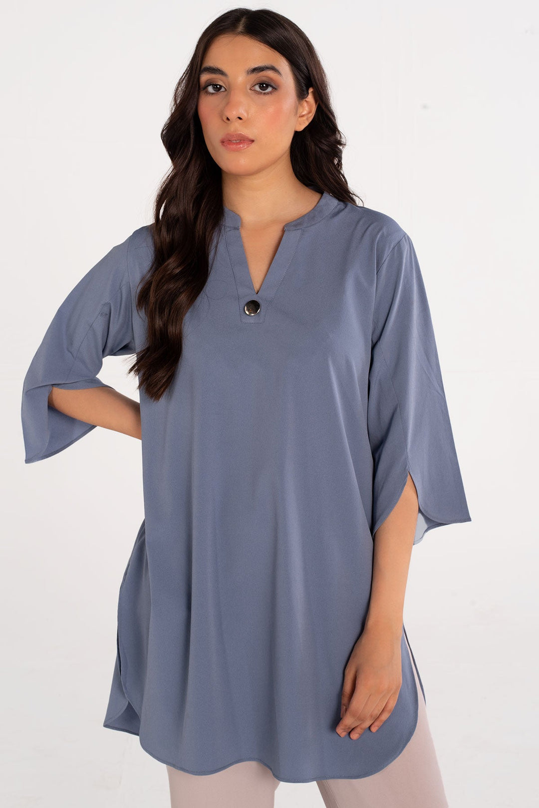 Powder Blue Top - Peach Republic