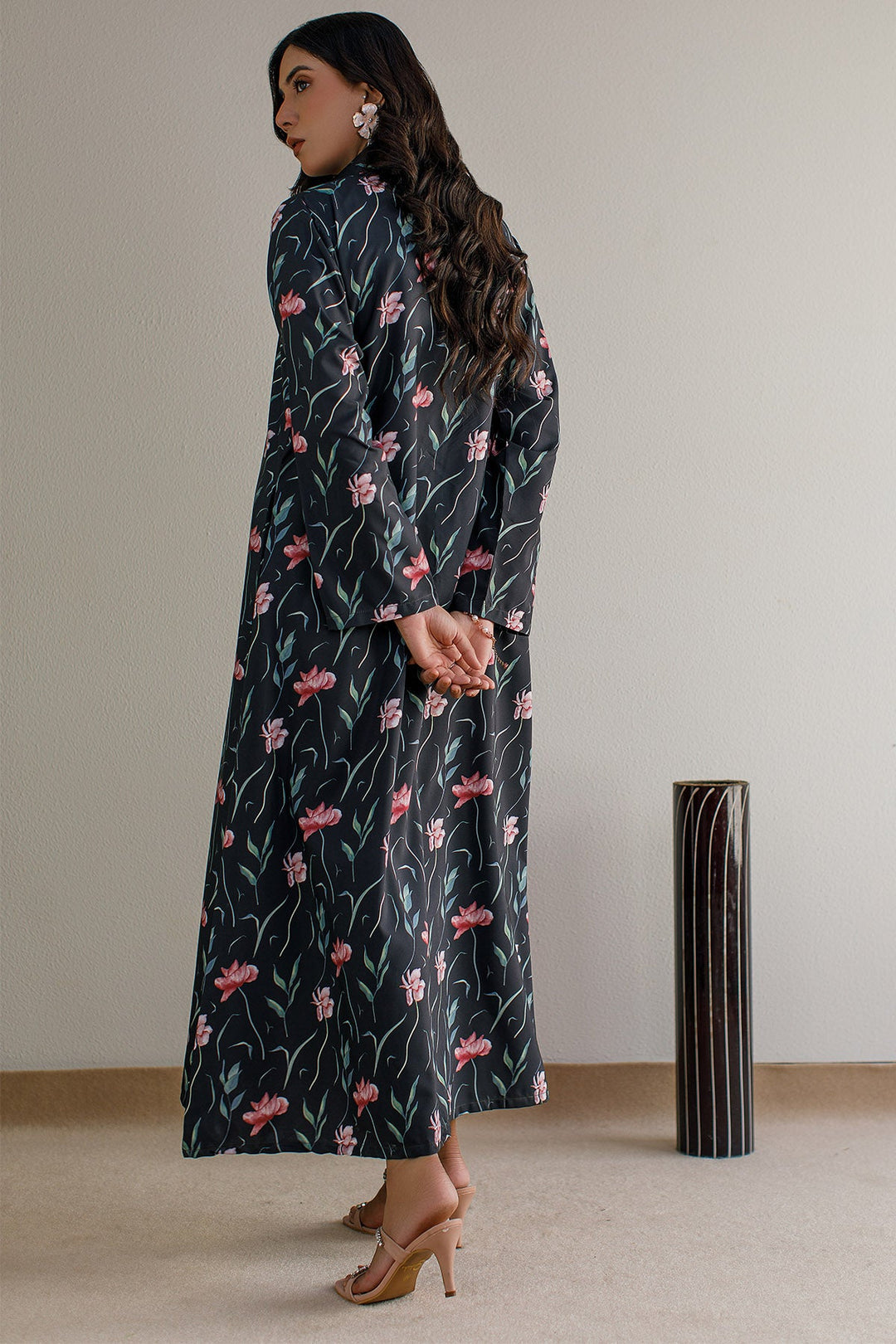 Printed A - Line Shirt - 18 - Peach Republic