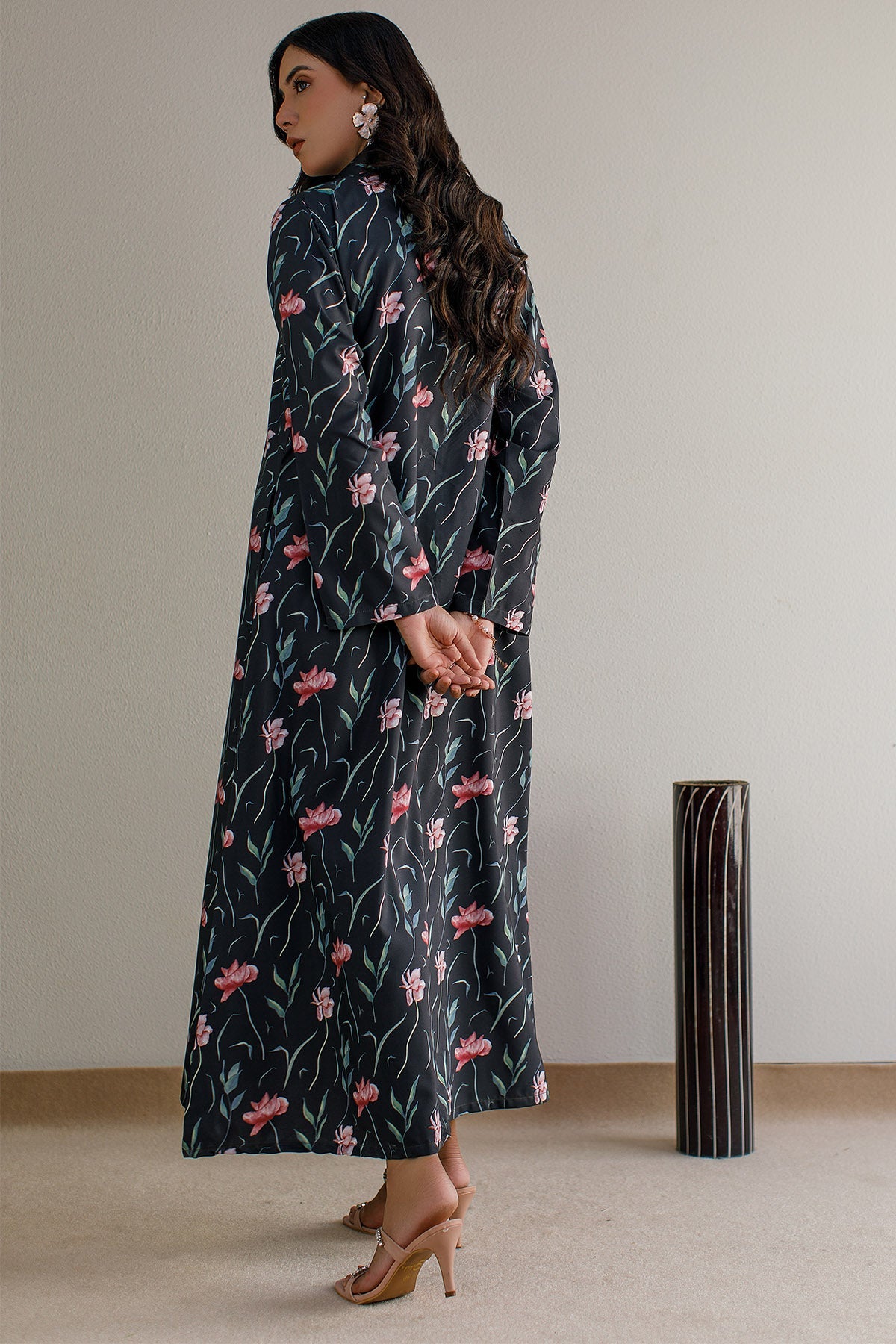 Printed A - Line Shirt - 18 - Peach Republic
