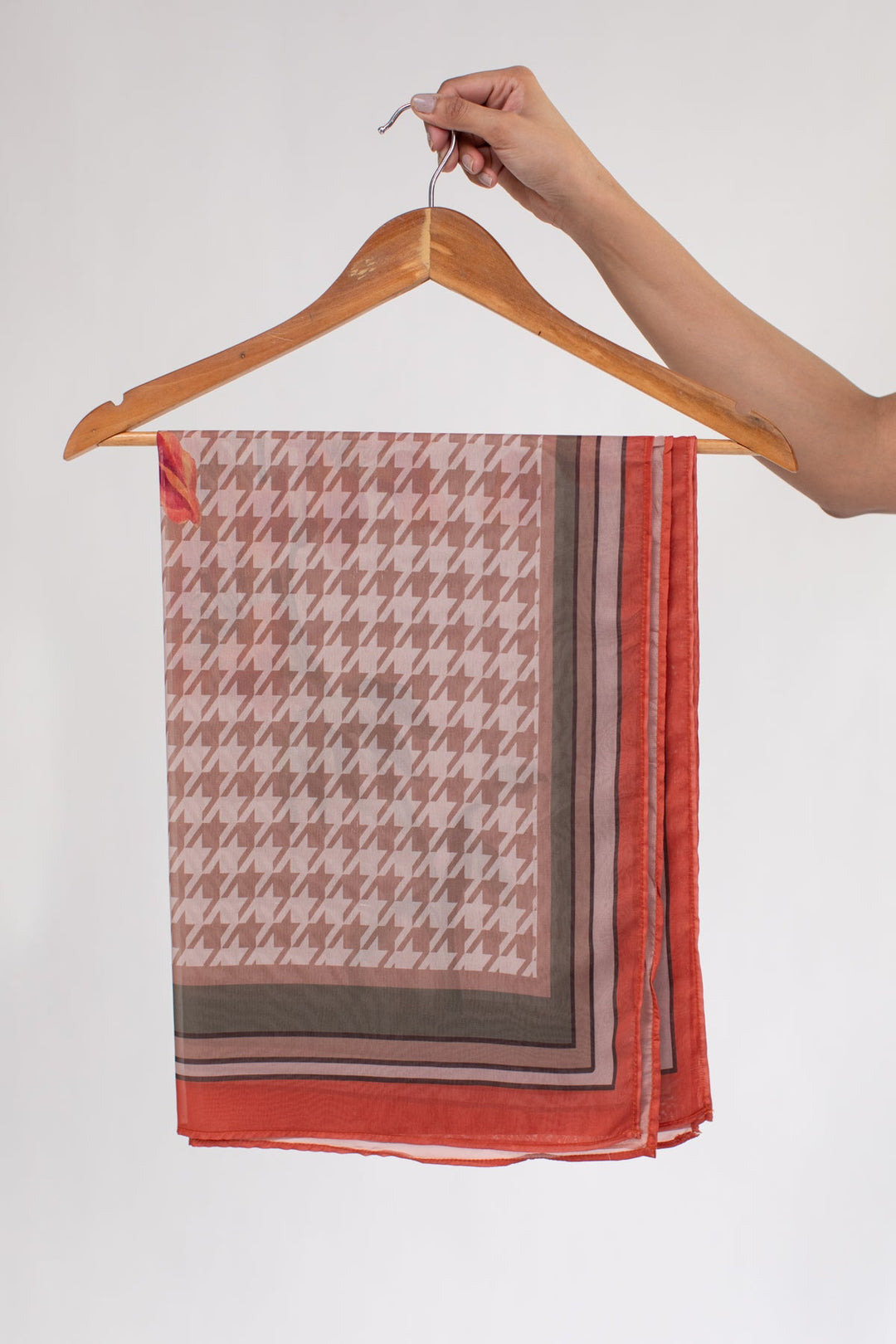 Printed Scarf - 01 - Peach Republic