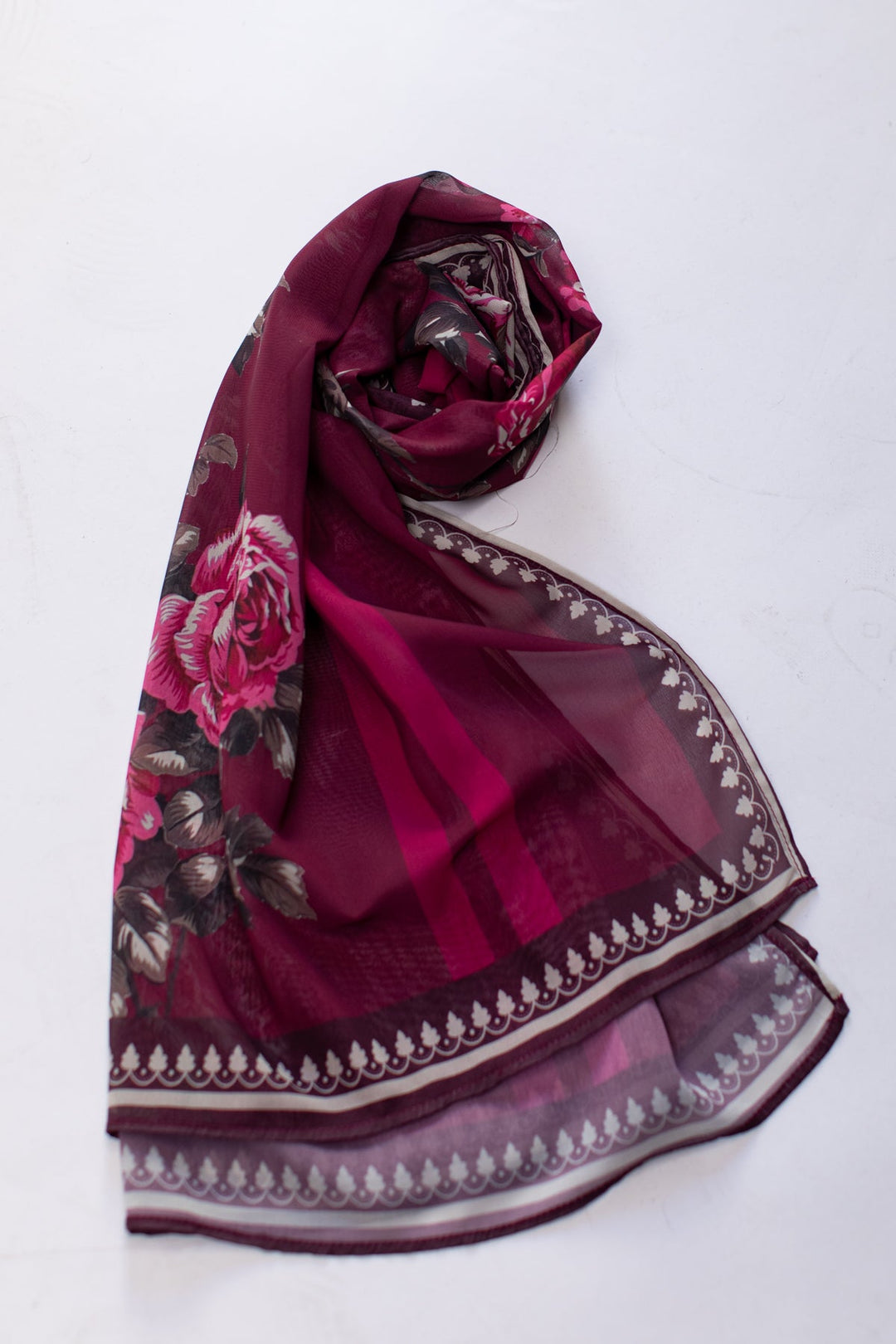 Printed Scarf - 07 - Peach Republic