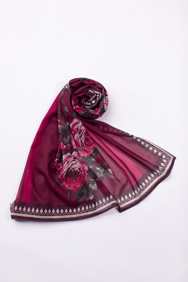 Printed Scarf - 07 - Peach Republic