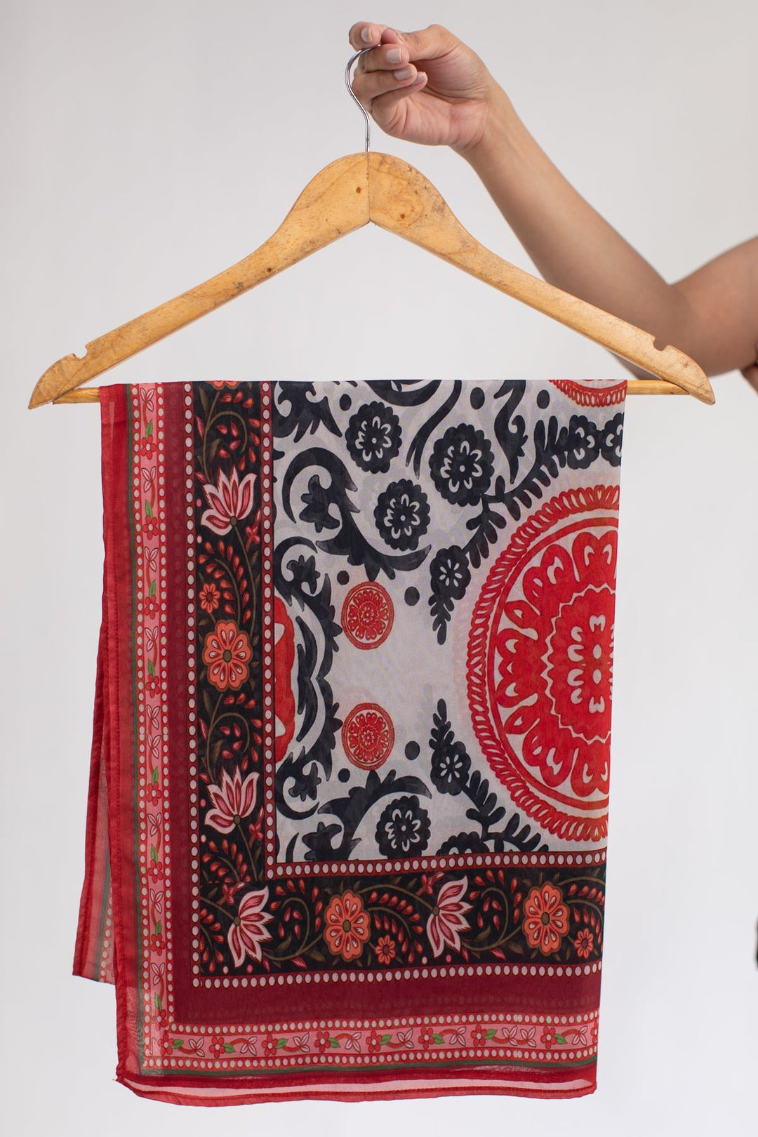 Printed Scarf - 08 - Peach Republic