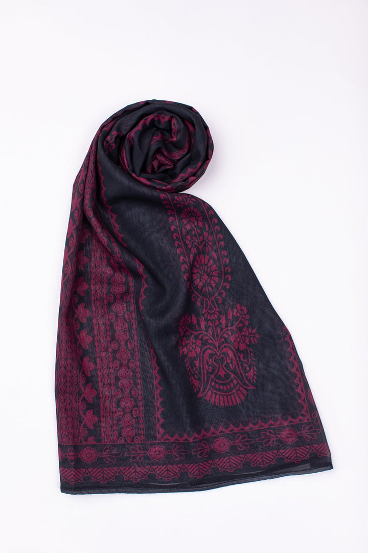 Printed Scarf - 09 - Peach Republic