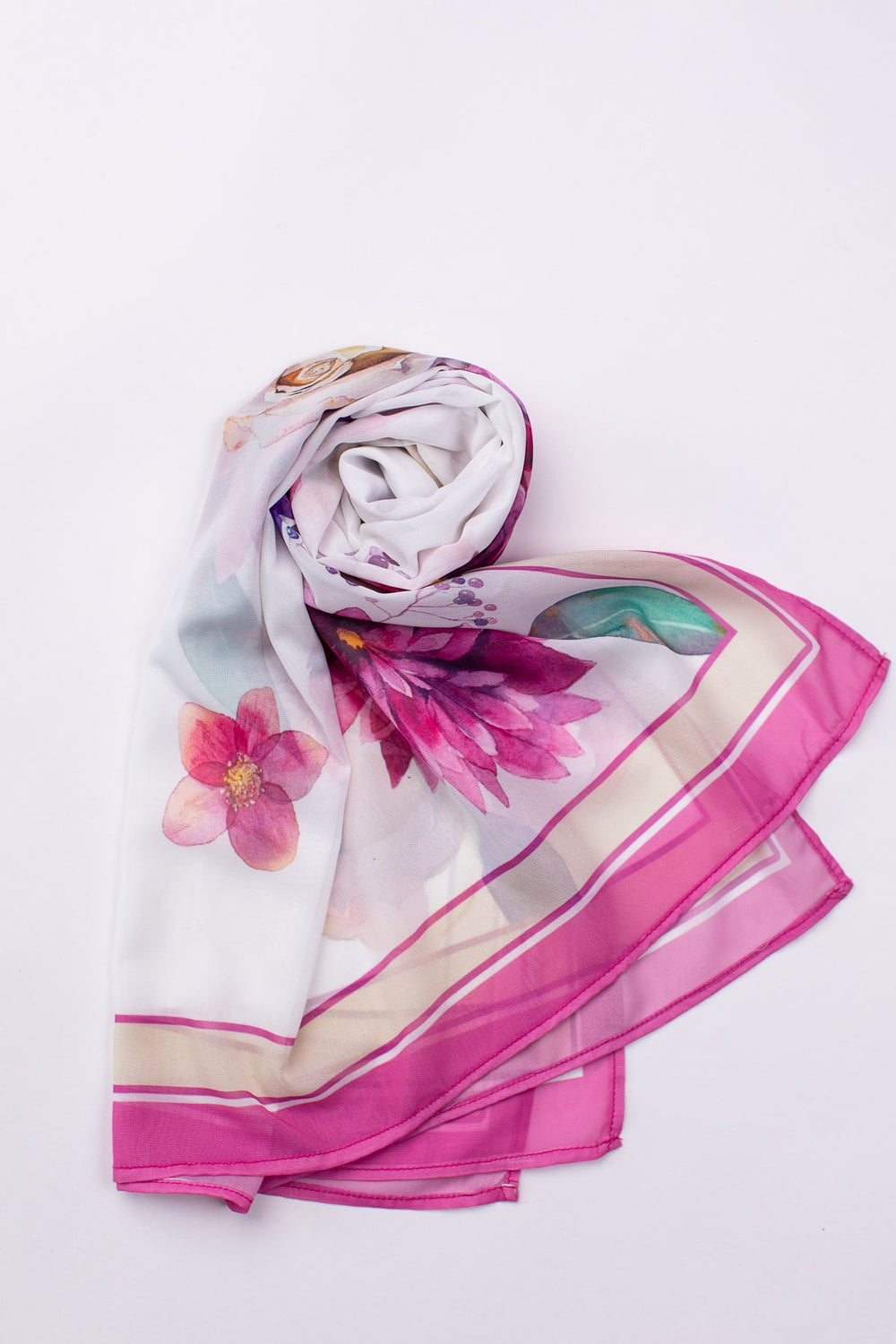 Printed Scarf - 12 - Peach Republic