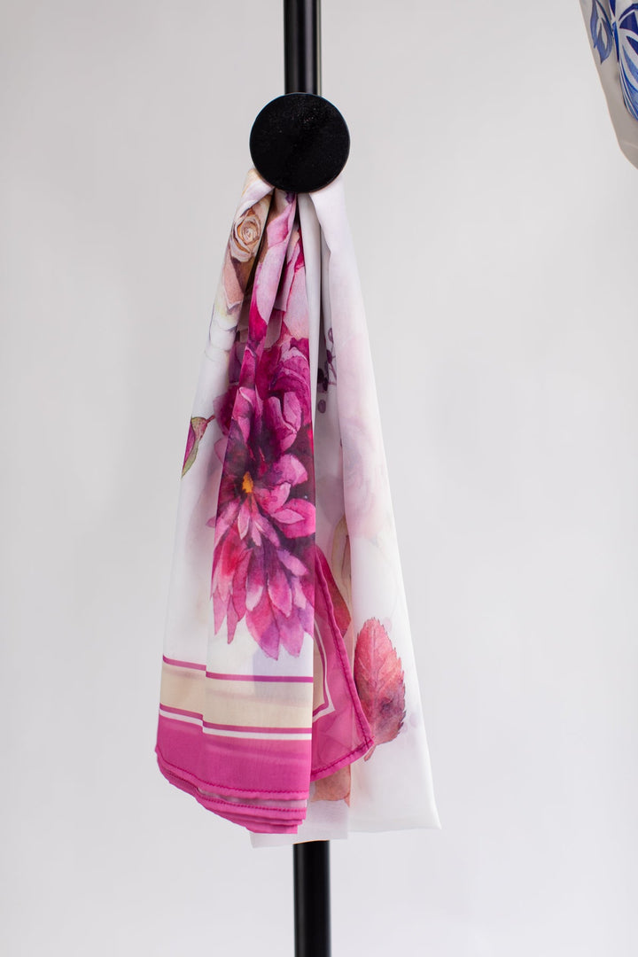 Printed Scarf - 12 - Peach Republic