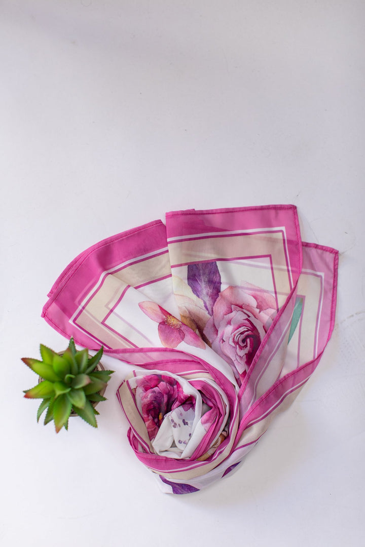 Printed Scarf - 12 - Peach Republic