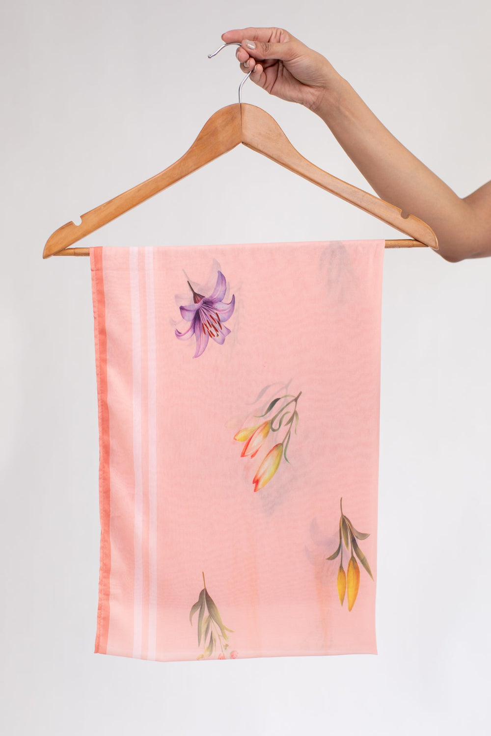 Printed Scarf - 13 - Peach Republic