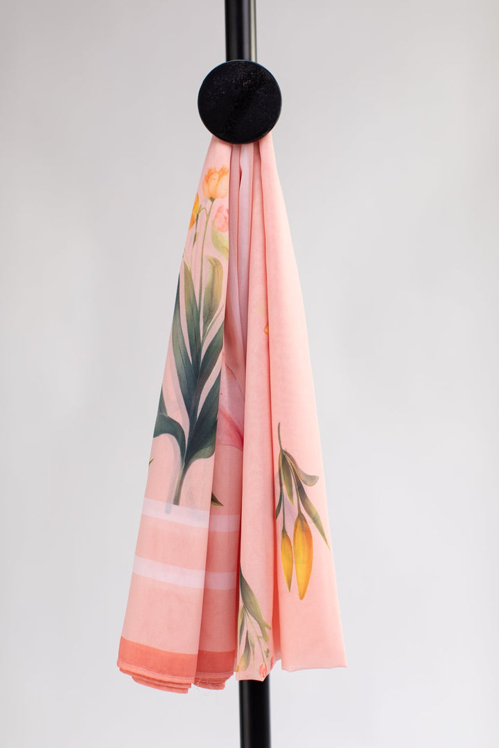 Printed Scarf - 13 - Peach Republic