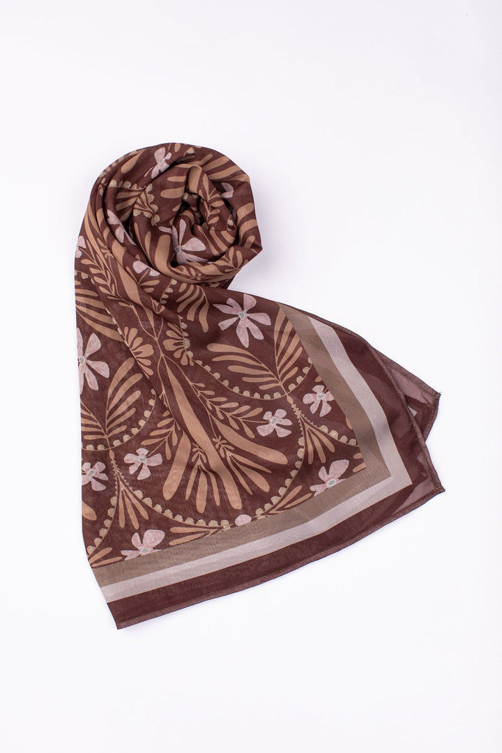 Printed Scarf - 15 - Peach Republic