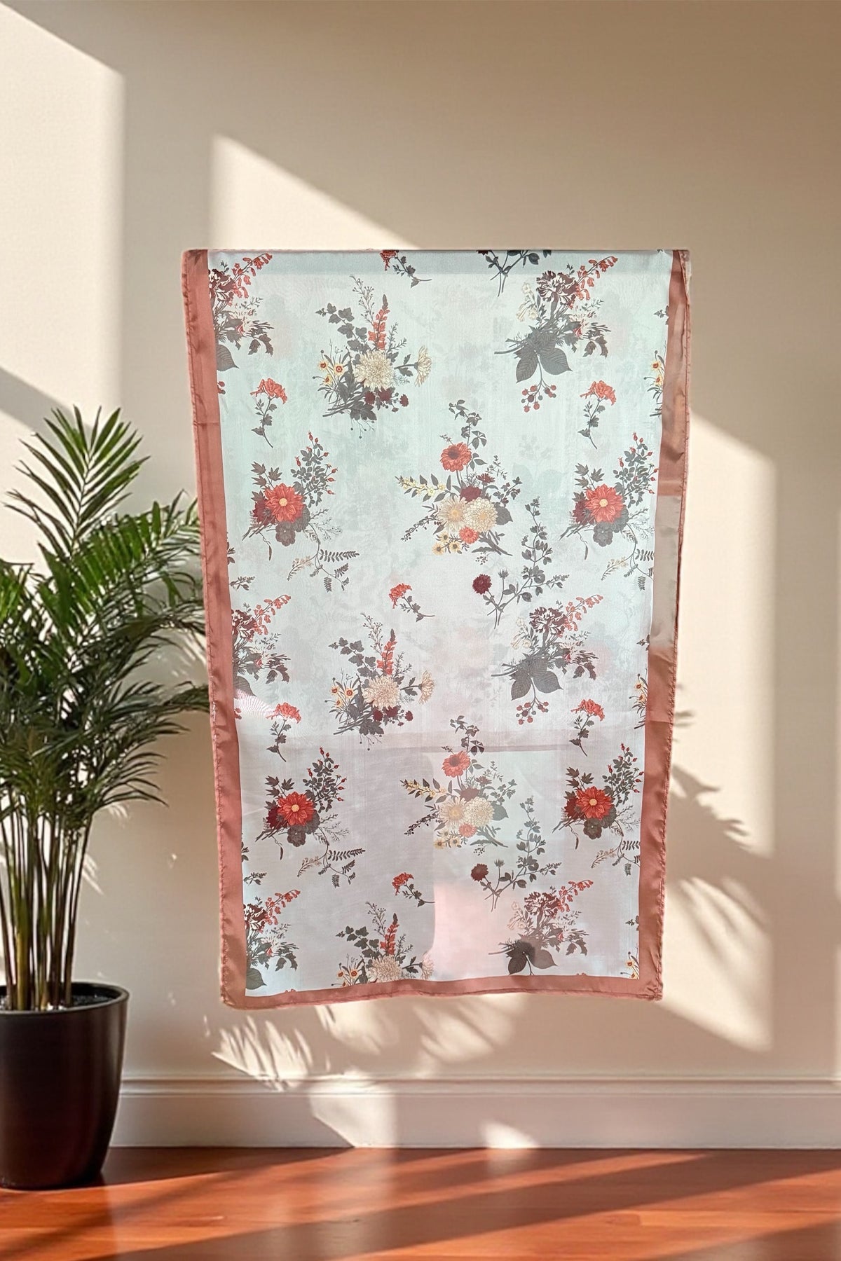 Printed Scarf - 20 - Peach Republic