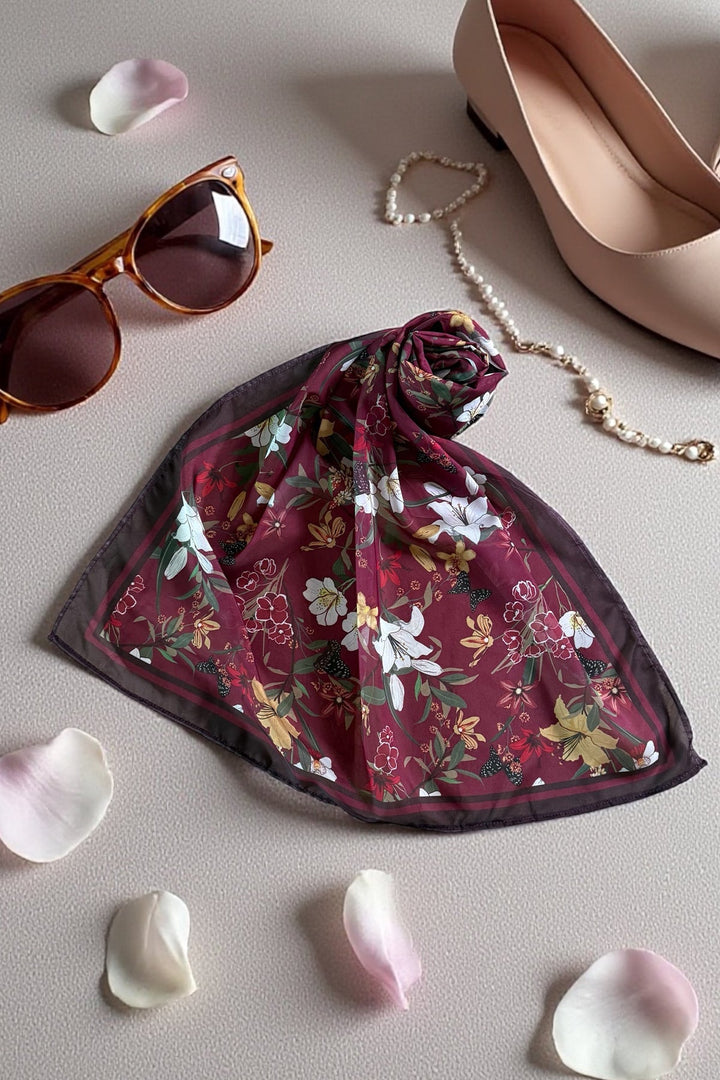 Printed Scarf - 23 - Peach Republic