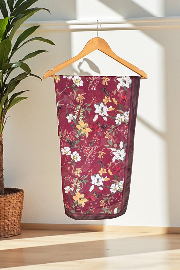 Printed Scarf - 23 - Peach Republic