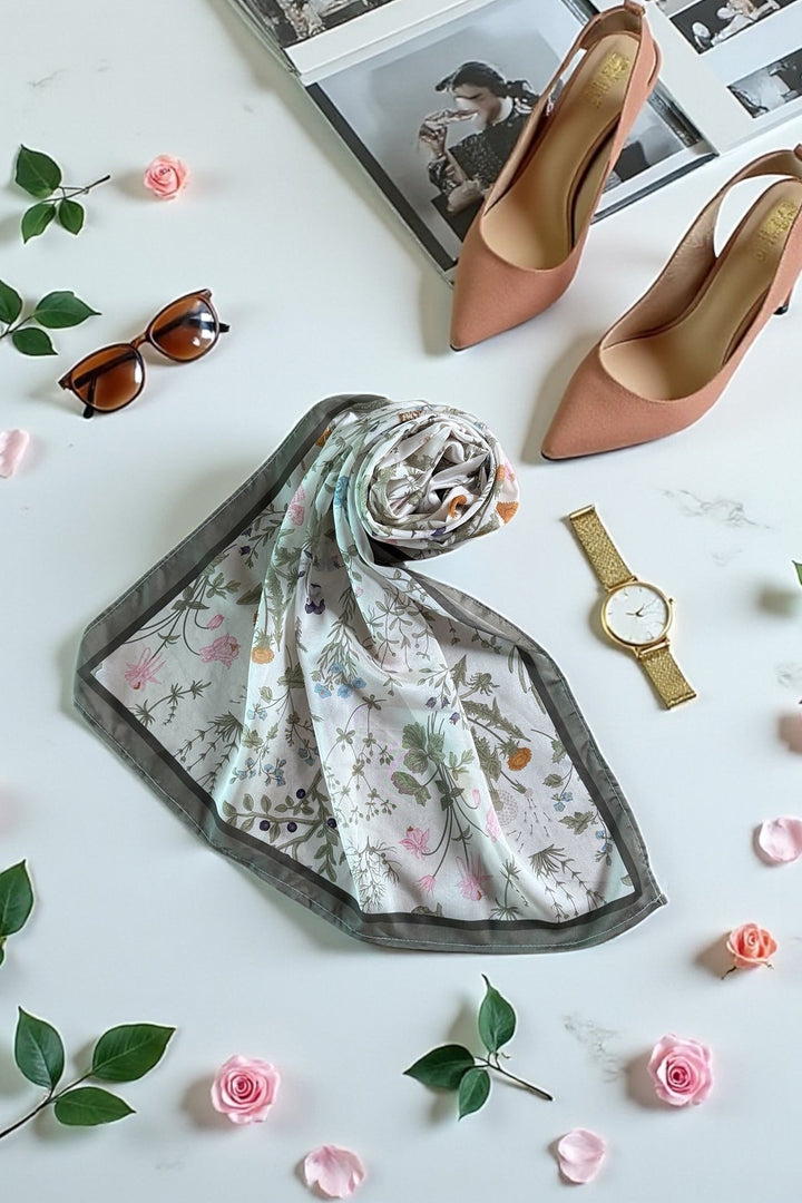 Printed Scarf - 24 - Peach Republic