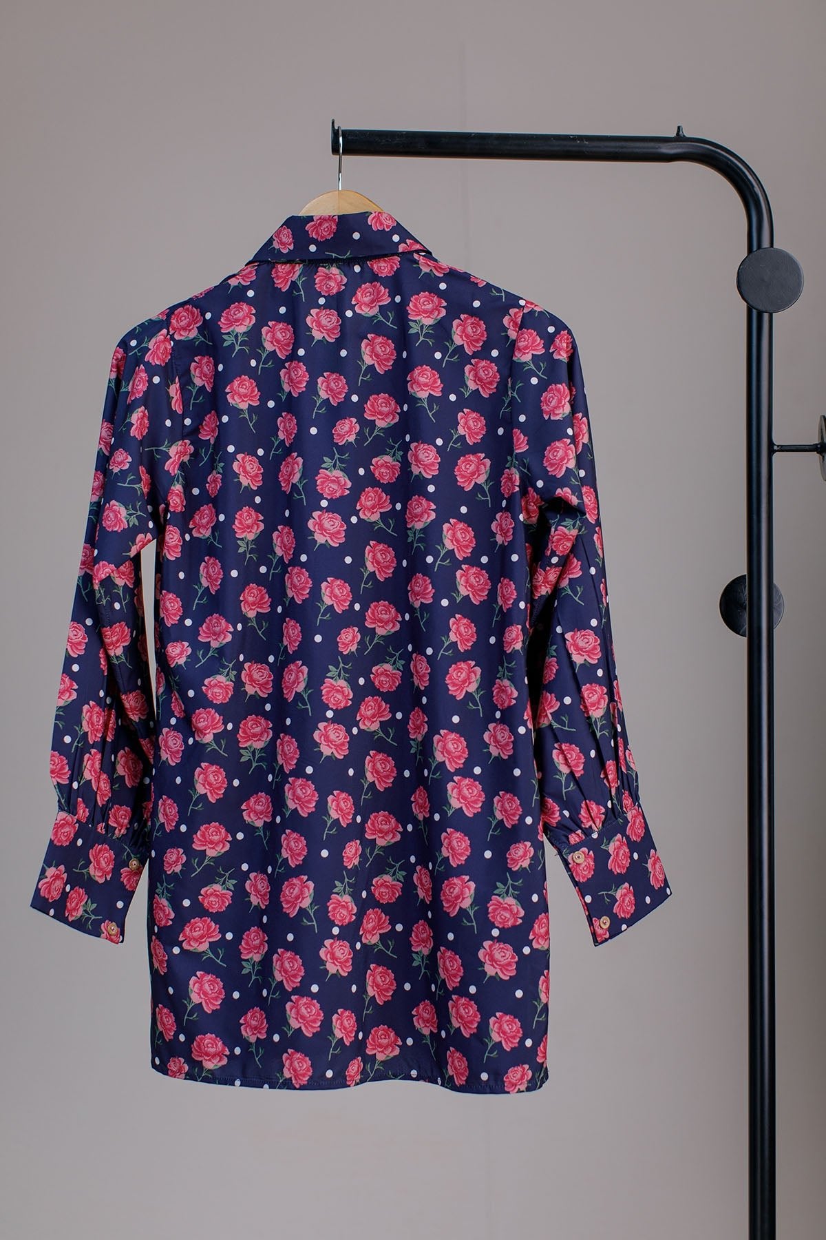 Printed Silk Top - 07 - Peach Republic
