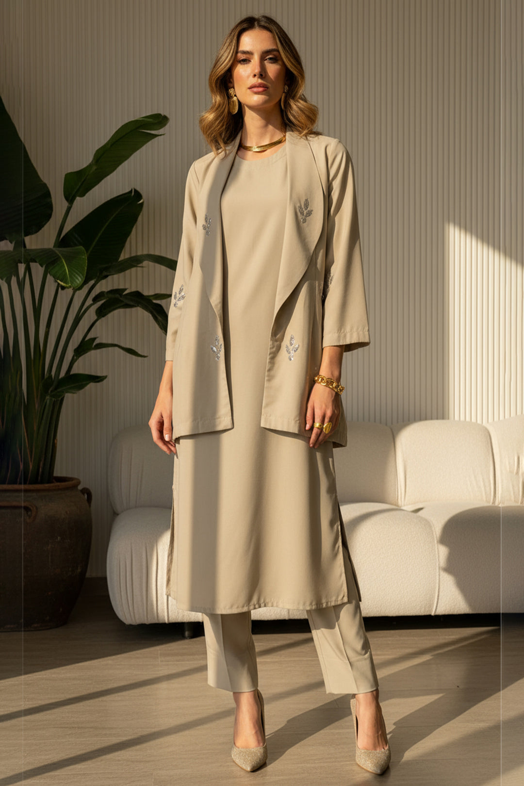 3 Pcs Layered Dress - 001