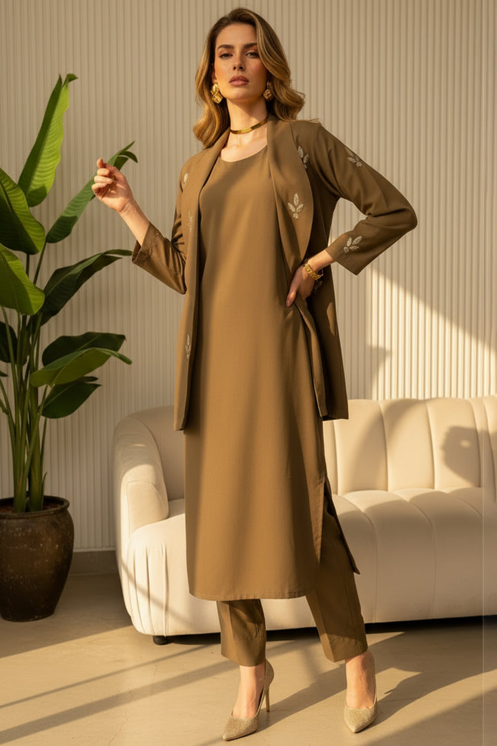 3 Pcs Layered Dress- 002