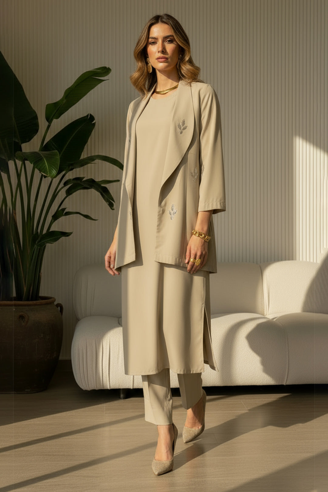 3 Pcs Layered Dress - 001