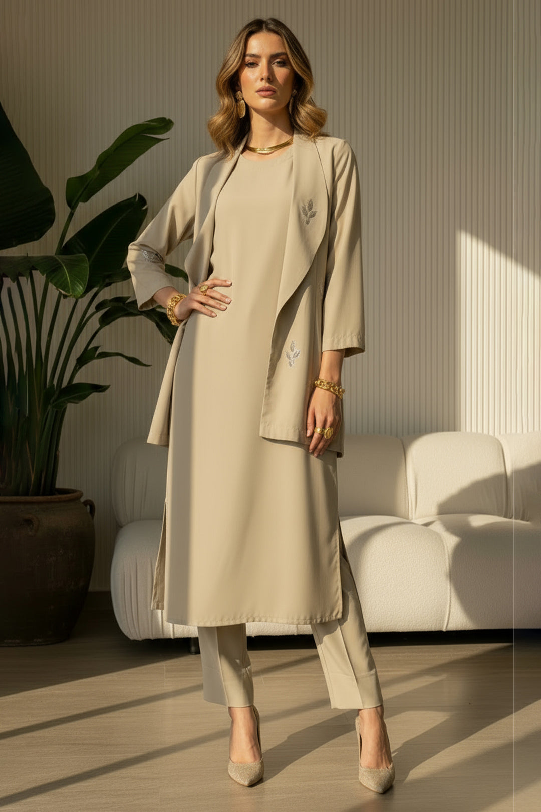 3 Pcs Layered Dress - 001