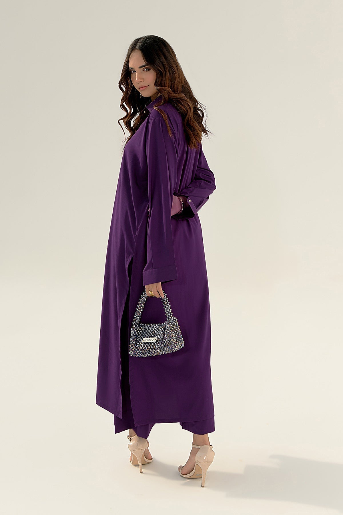 Purple Grip Dress - 01 - Peach Republic