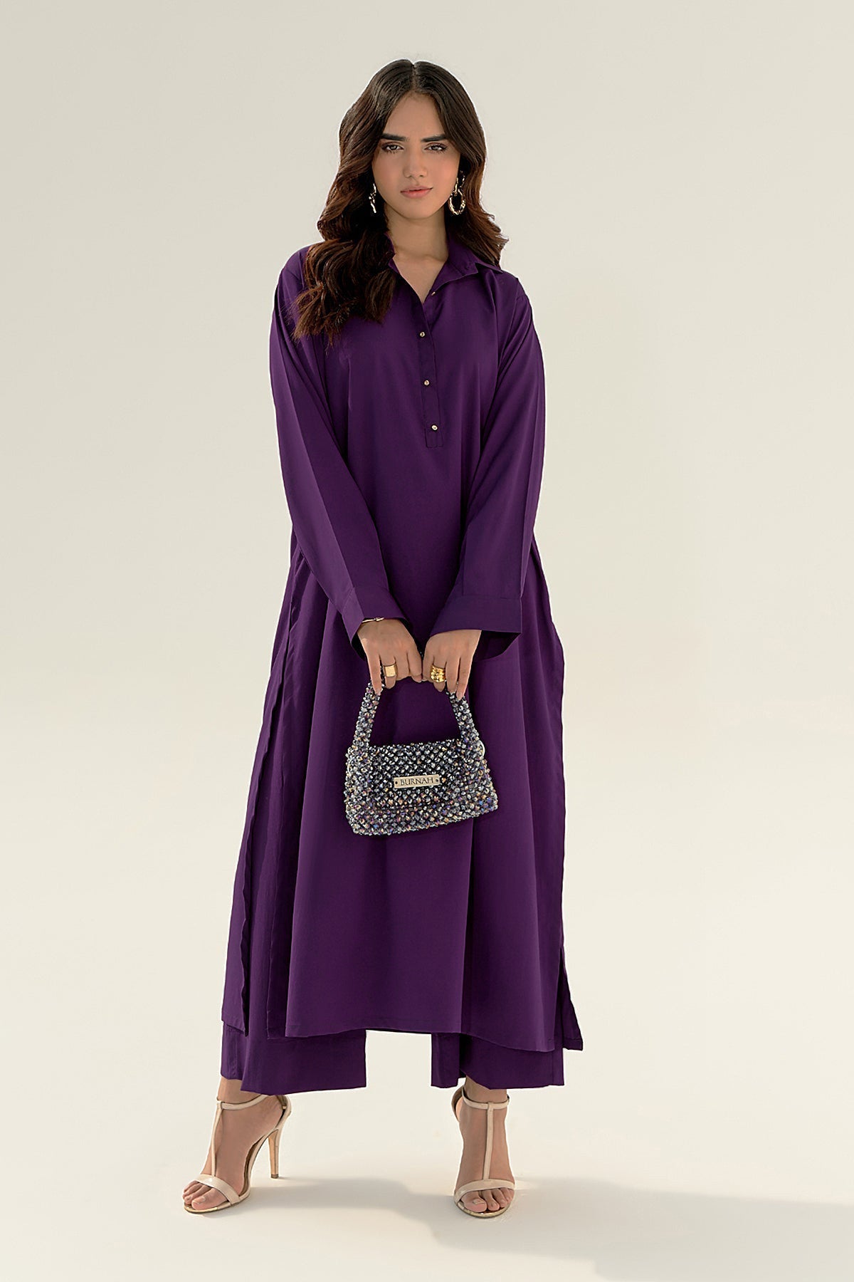 Purple Grip Dress - 01 - Peach Republic