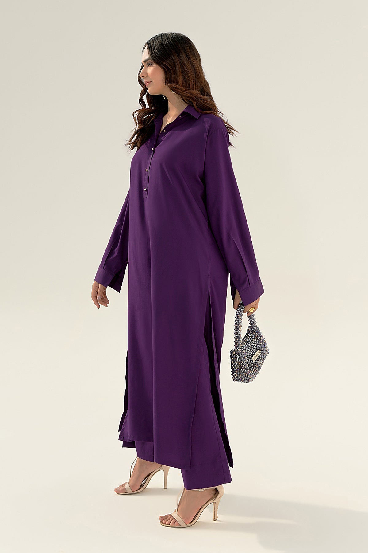 Purple Grip Dress - 01 - Peach Republic