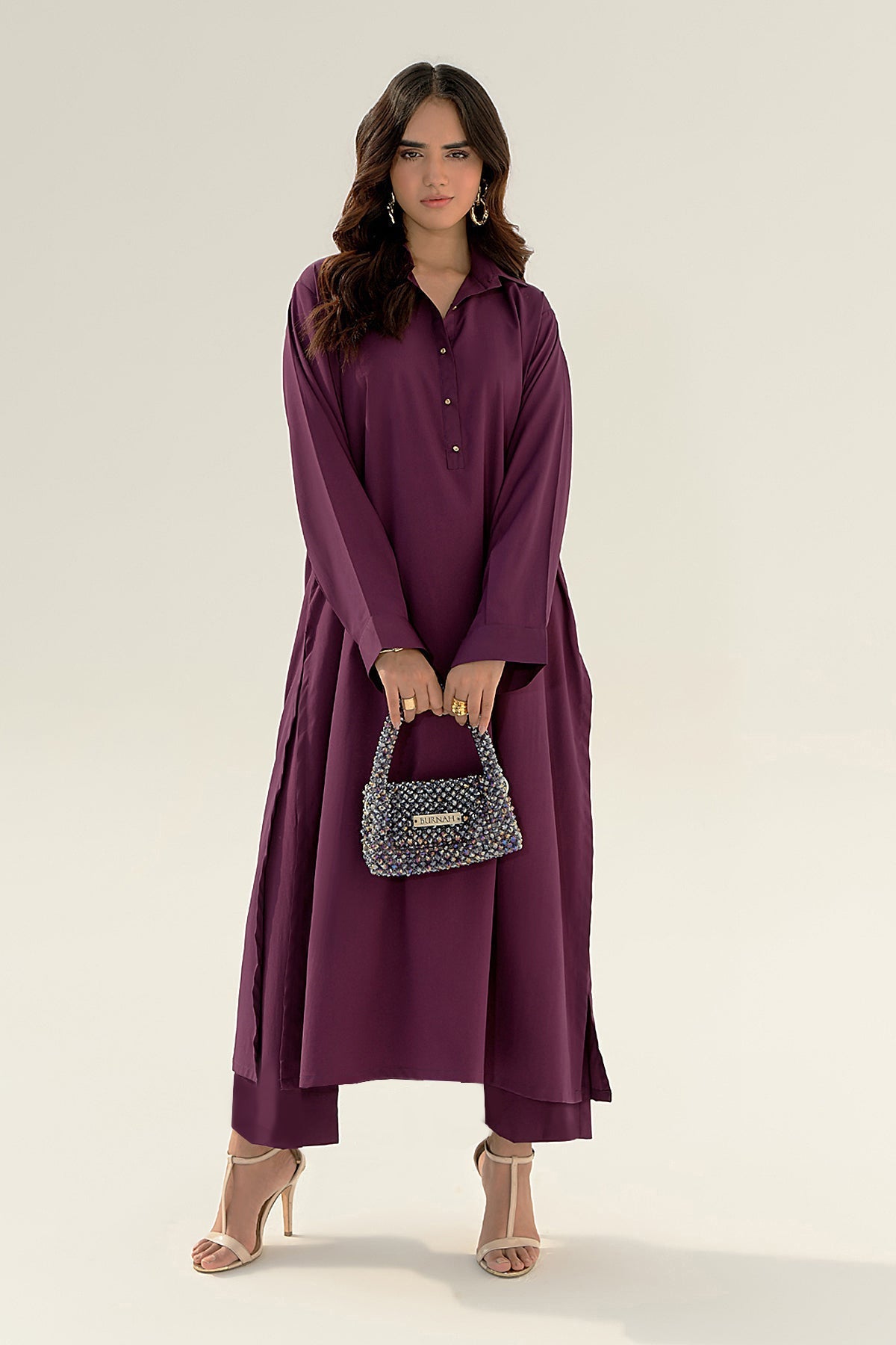 Purple Grip Dress - 01 - Peach Republic