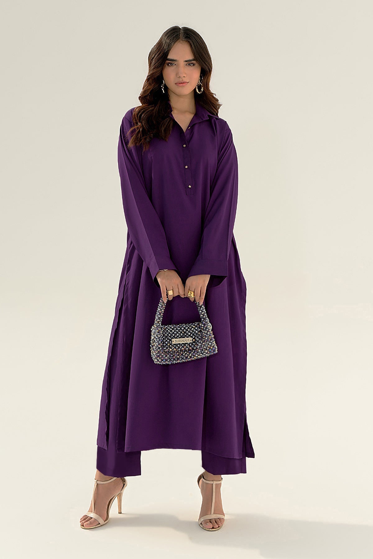 Purple Grip Dress - 01 - Peach Republic