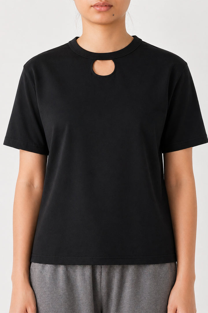 BLACK KEYHOLE T-SHIRT