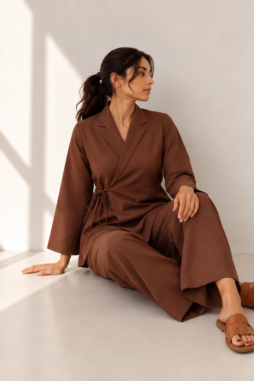 Dark Brown Wrap Set