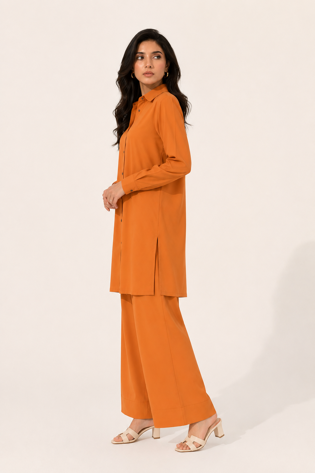 Mustard Tunic Grip Dress