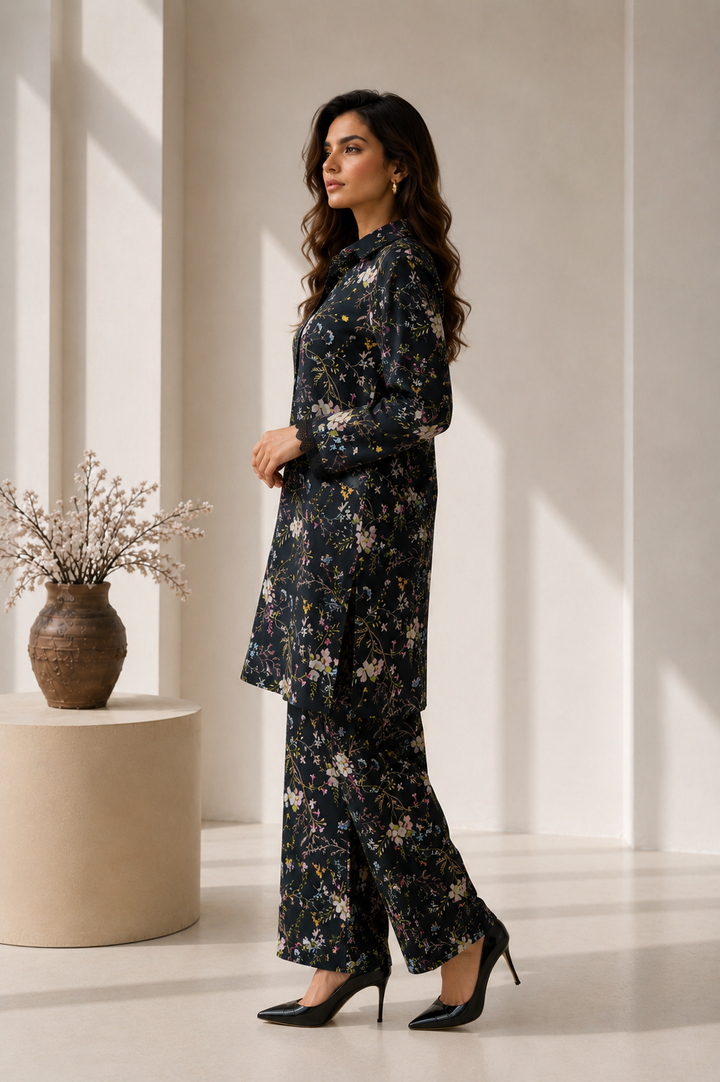 2 Piece Printed  Suit - 39
