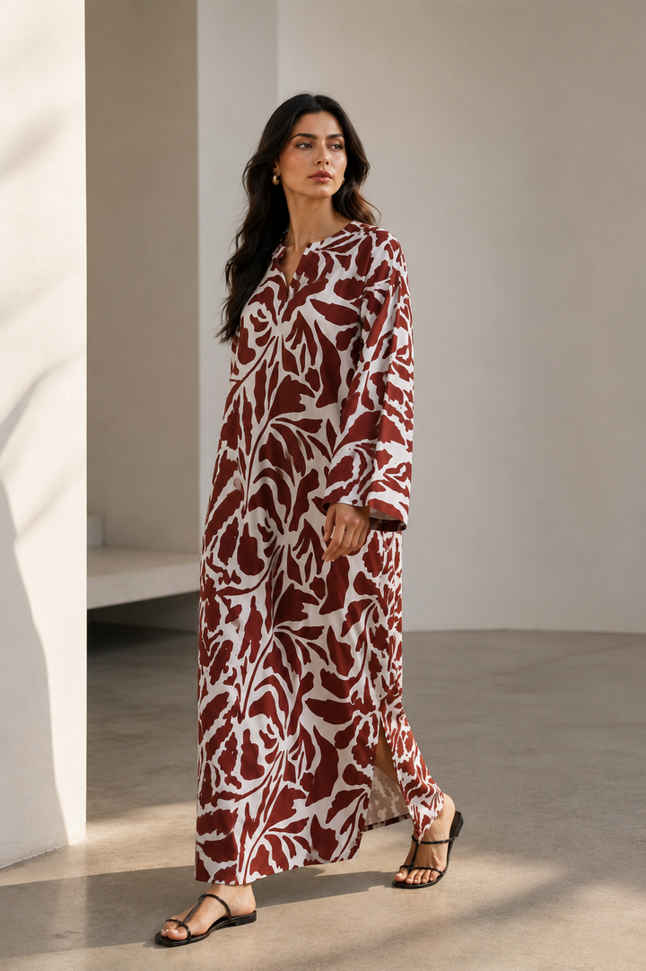 Terracotta Flow Dress
