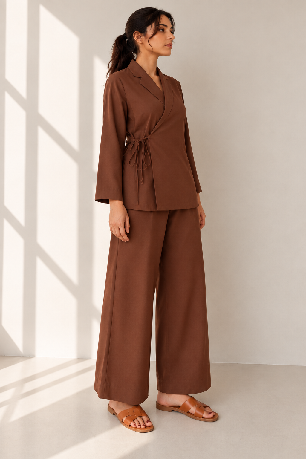 Dark Brown Wrap Set
