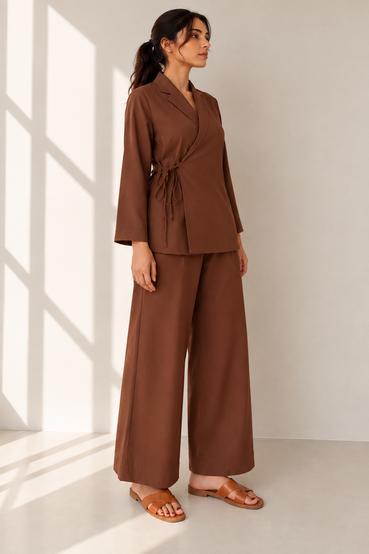 Dark Brown Wrap Set