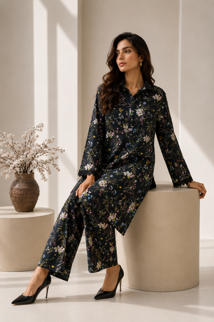 2 Piece Printed  Suit - 39