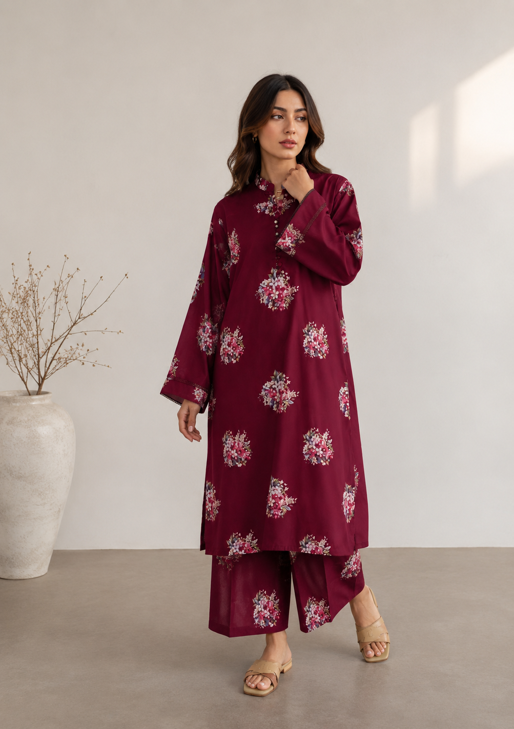2 Piece - Printed Suit