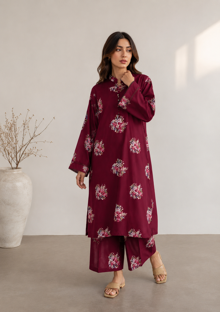 2 Piece - Printed Suit
