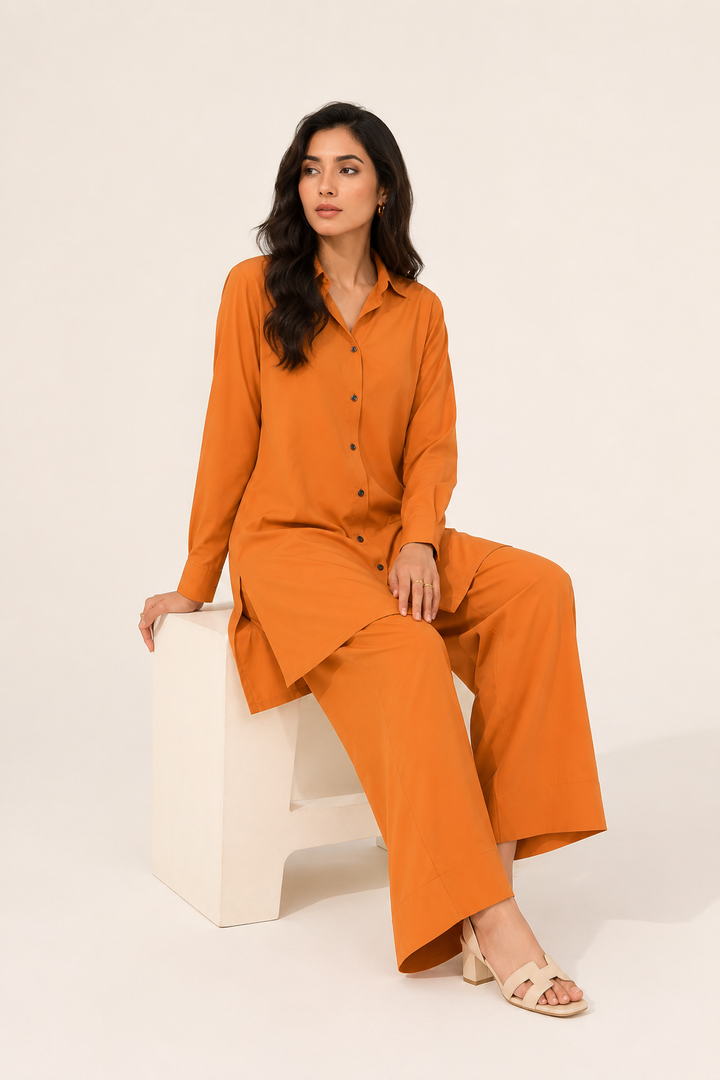 Mustard Tunic Grip Dress